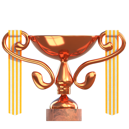 Prêmio troféu bronze  3D Icon