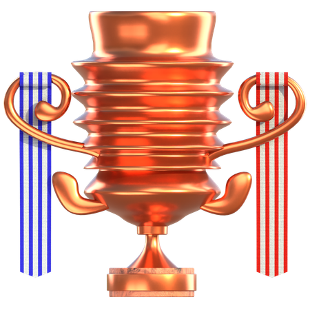 Prêmio troféu bronze  3D Icon