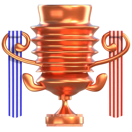 Prêmio troféu bronze  3D Icon