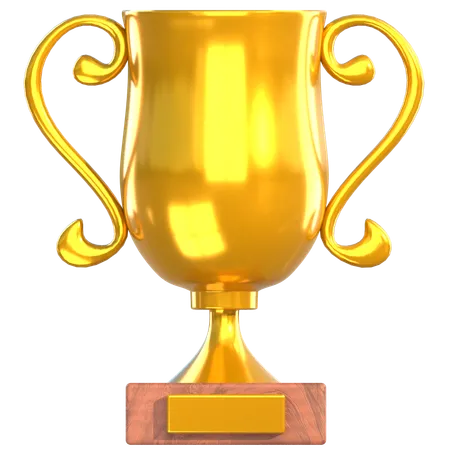 Prêmio troféu de ouro  3D Icon