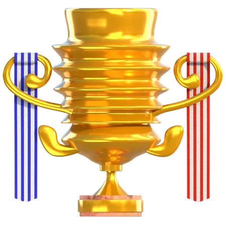 Prêmio troféu de ouro  3D Icon