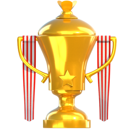 Prêmio troféu de ouro  3D Icon