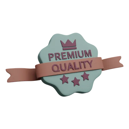 3 D Premium Badge Illustration 3D Icon