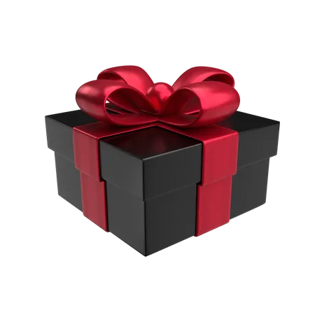 Premium Black Gift Box  3D Sticker