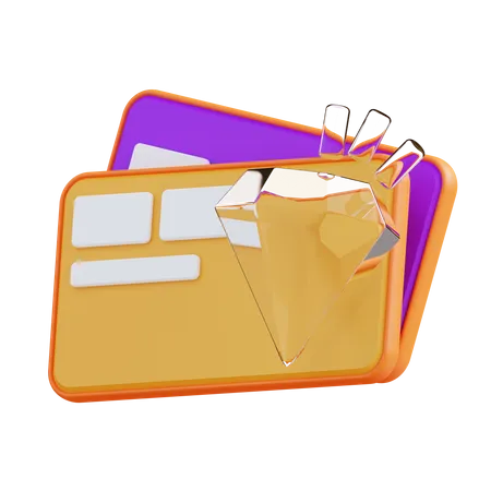 Premium Credit Card  3D Icon