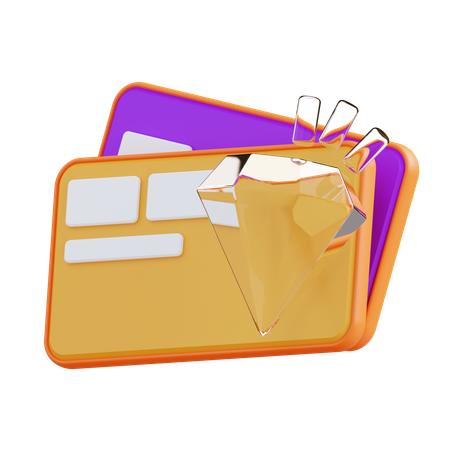 Premium Credit Card  3D Icon