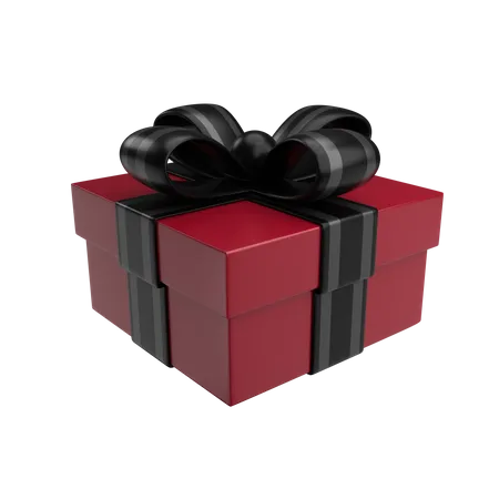 Premium Maroon Gift  3D Illustration