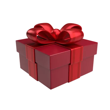 Premium Red Gift 3 D Illustration 3D Illustration