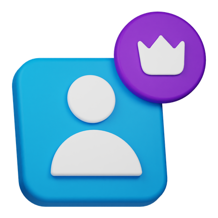 Premium User  3D Icon