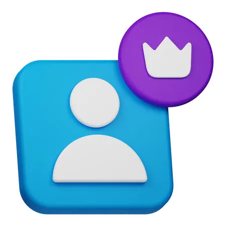 Premium User  3D Icon