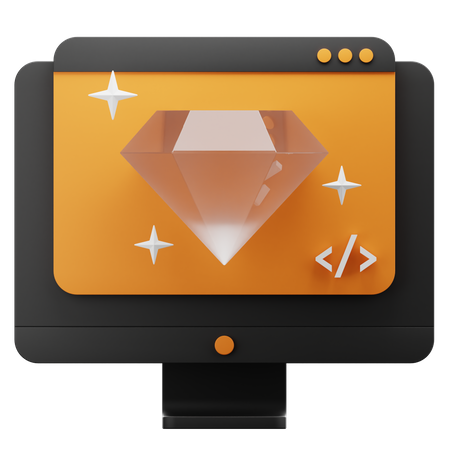 Premium-Website  3D Icon