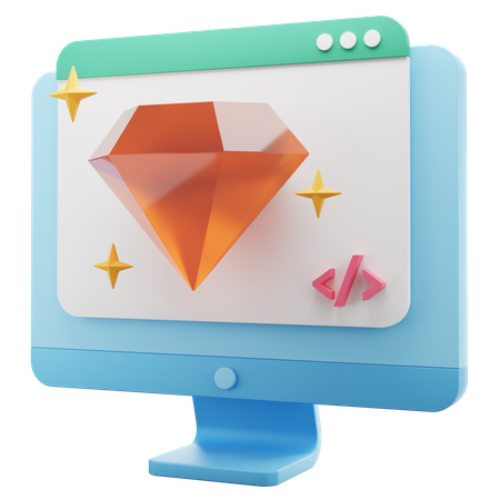Premium Website  3D Icon