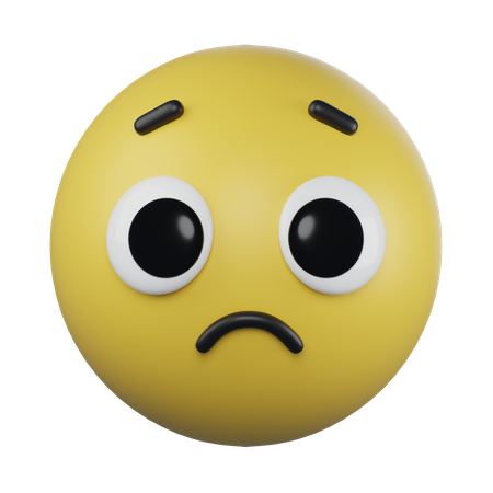 Emoji preocupado  3D Icon