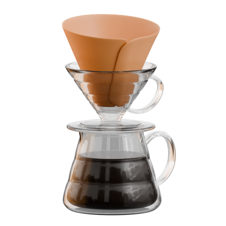 Preparación de café  3D Icon