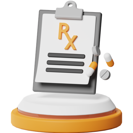 Prescrição  3D Icon