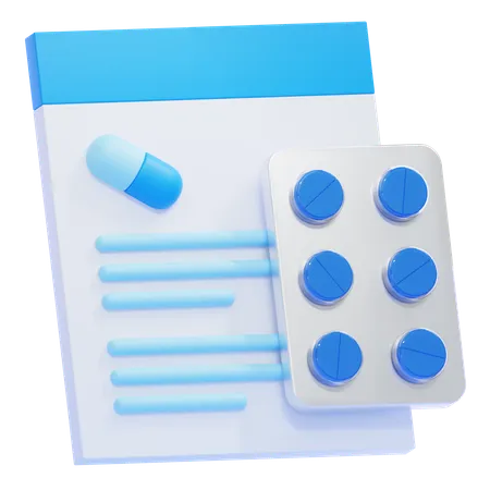 Prescrição  3D Icon