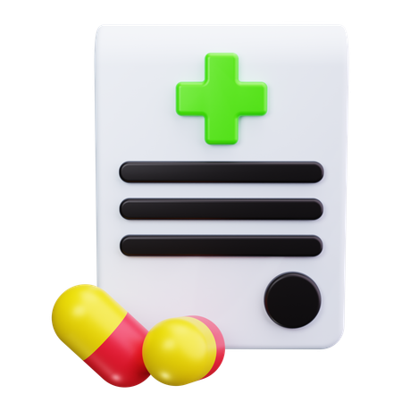 Prescrição  3D Icon