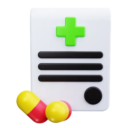 Prescrição  3D Icon