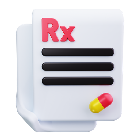 Prescrição  3D Icon