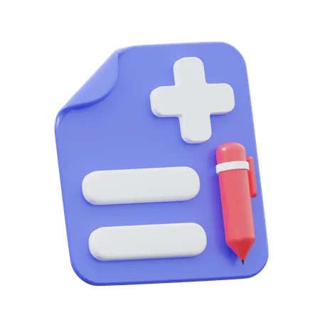 Prescrição  3D Icon