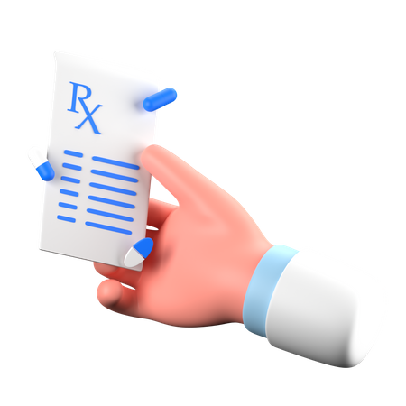 Prescrição médica  3D Icon