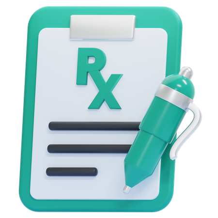 Prescripción  3D Icon
