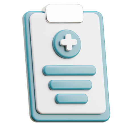 Prescripción médica  3D Icon