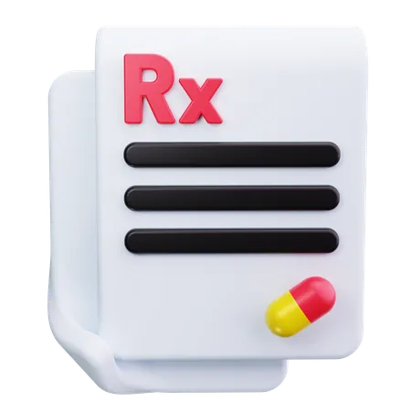 Prescription  3D Icon