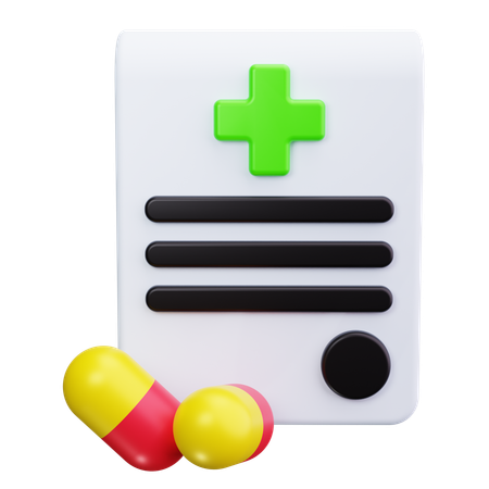 Prescription  3D Icon