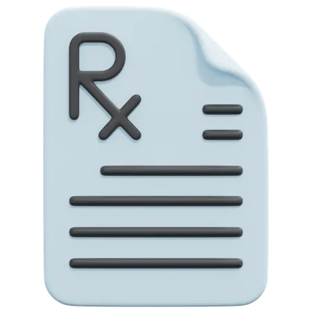 Prescription  3D Icon