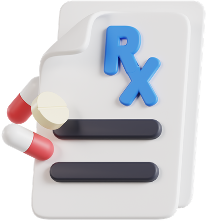 Prescription  3D Icon