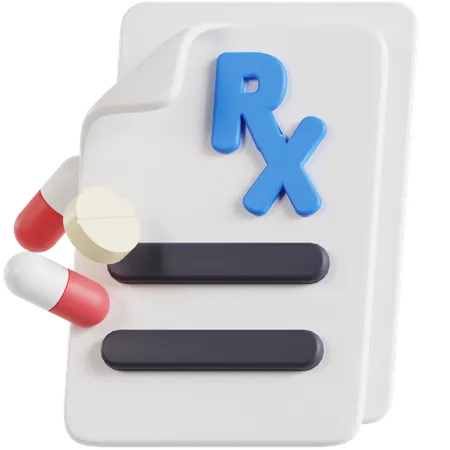 Prescription  3D Icon