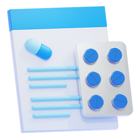 Prescription  3D Icon