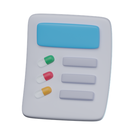 Prescription  3D Icon