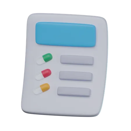 Prescription  3D Icon