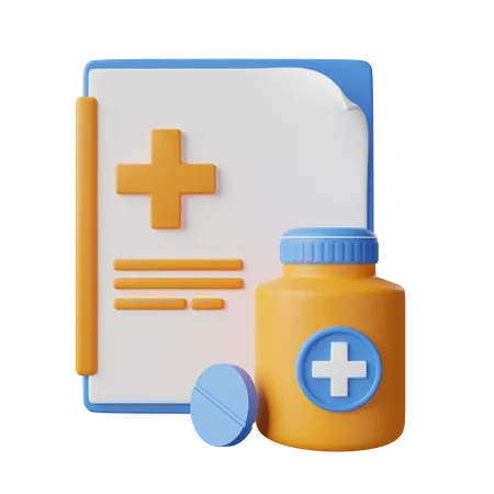 Prescription  3D Icon