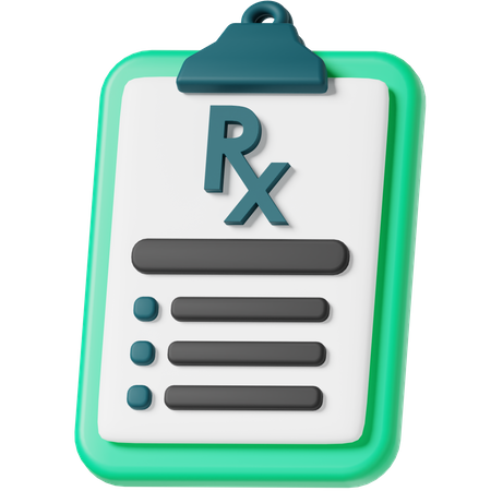 Prescription  3D Icon