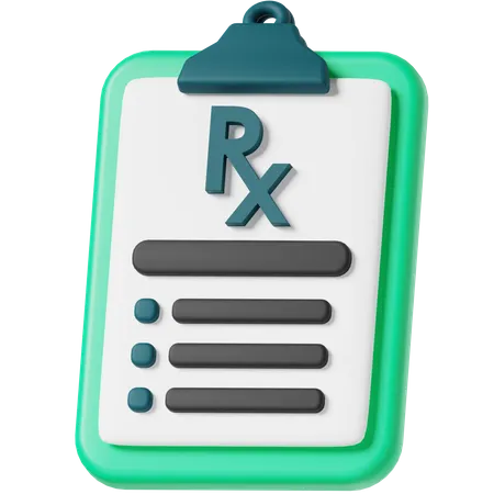 Prescription  3D Icon