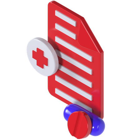 Prescription  3D Icon
