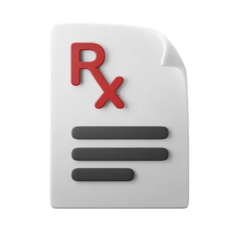 Prescription  3D Illustration