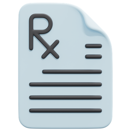 Prescription  3D Icon