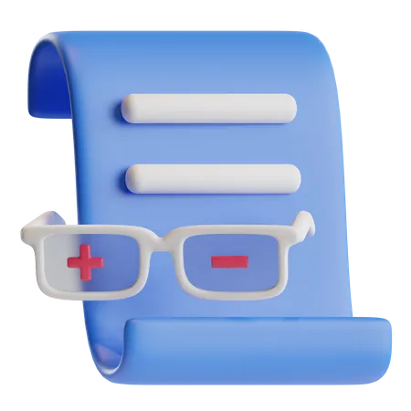 3 D Prescription Glasses Icon Illustration 3D Icon