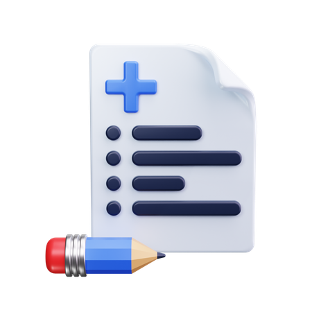 Prescription médicale  3D Icon