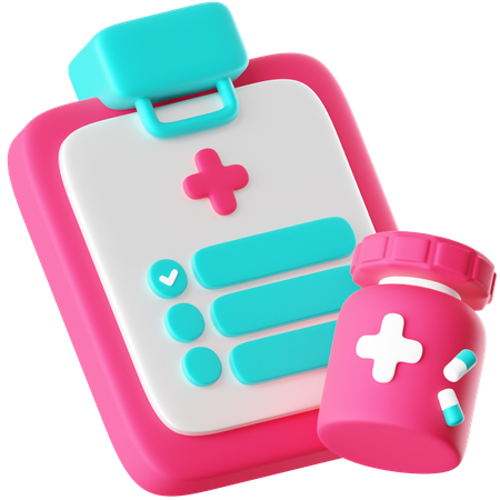 Prescription Pad  3D Icon