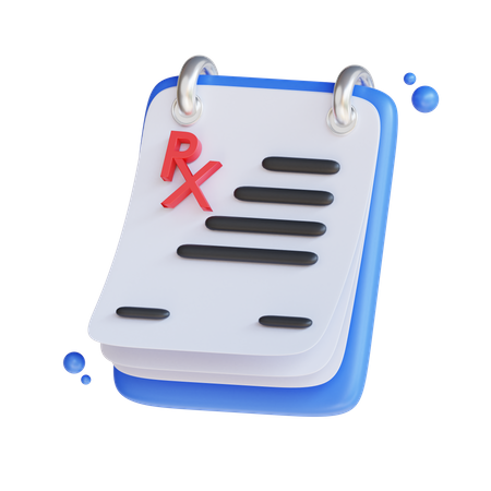 Prescription pad  3D Icon