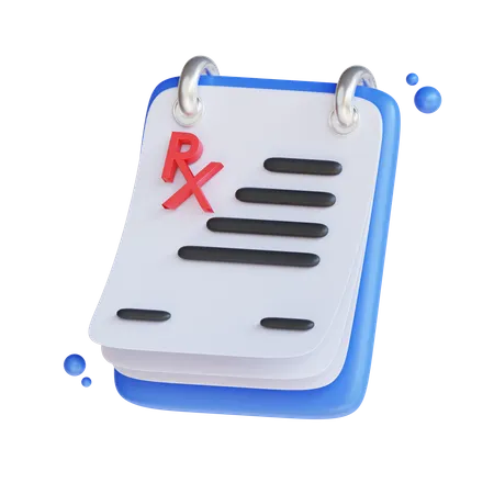 Prescription pad  3D Icon