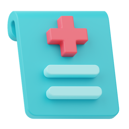 Prescription Report  3D Icon