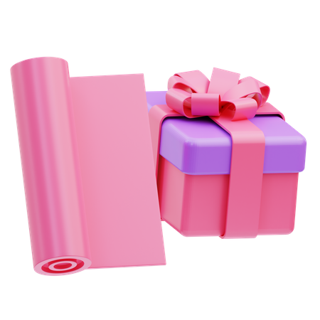 Present Wrapping  3D Icon