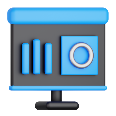 Presentación de datos  3D Icon