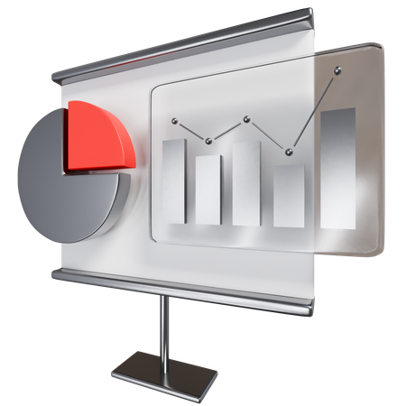 Presentación de negocios  3D Icon